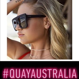 Quay Australia Café Racer Sunglasses in BLK/SMK